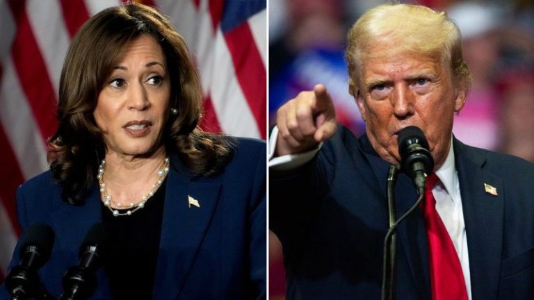 Margin of error race between Harris-Trump in new poll conducted after Biden dropped